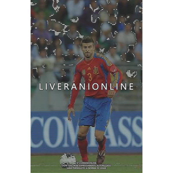 Amichevole Internazionale Bari - 10.08.2011 Italia-Spagna Nella Foto:Gerard Piquè /Ph.Vitez-Ag. Aldo Liverani