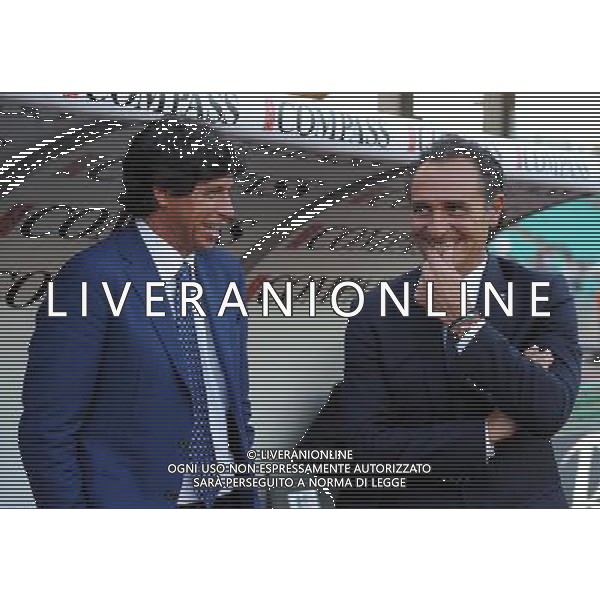 Amichevole Internazionale Bari - 10.08.2011 Italia-Spagna Nella Foto:Cesare Prandelli-Demetrio Albertini /Ph.Vitez-Ag. Aldo Liverani