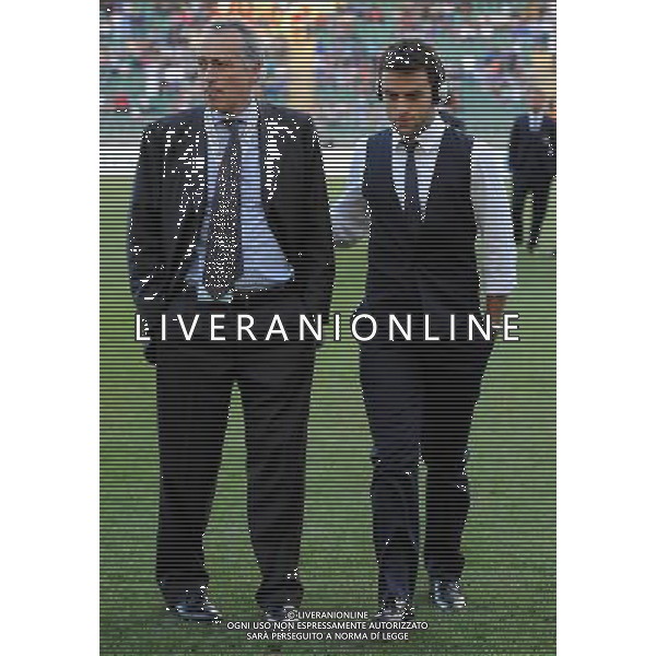 Amichevole Internazionale Bari - 10.08.2011 Italia-Spagna Nella Foto:Giuseppe Rossi-Giancarlo Abete /Ph.Vitez-Ag. Aldo Liverani