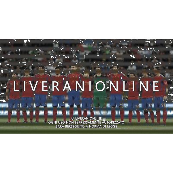 Amichevole Internazionale Bari - 10.08.2011 Italia-Spagna Nella Foto:Spagna-Squadra /Ph.Vitez-Ag. Aldo Liverani