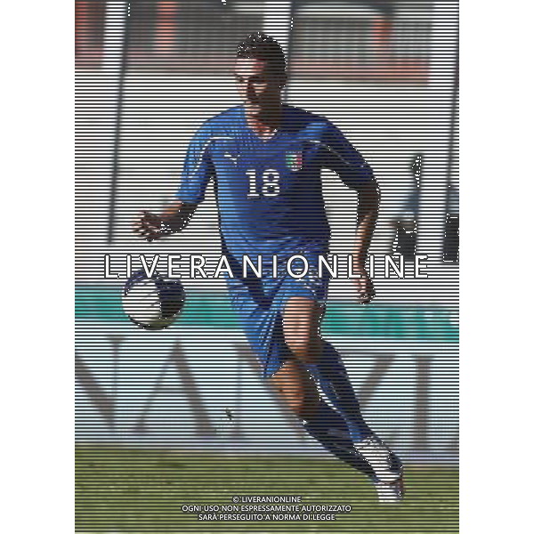 VARESE - 10/08/2011 - NAZIONALE UNDER 21 / AMICHEVOLE ITALIA VS SVIZZERA- NELLA FOTO: FEDERICO MACHEDA - FOTO FRANCESCA SOLI / AGENZIA LIVERANI