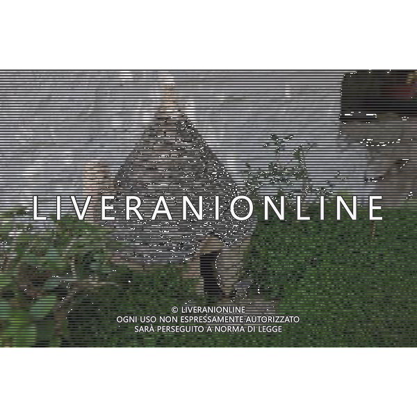 (110812) ALBEROBELLO, Aug. 12, 2011 Photo taken on Aug. 10, 2011 shows a Trulli model displayed at a local\'s house in Alberobello, southern Italy. Alberobello, the city of drystone dwellings known as trulli, is an exceptional example of vernacular architecture. The trulli are made of roughly worked limestone boulders collected from neighbouring fields. Characteristically, they feature pyramidal, domed or conical roofs built up of corbelled limestone slabs. UNESCO inscribed the Trulli of Alberobello in the World Heritage List in 1996. (/Wang Qingqin)