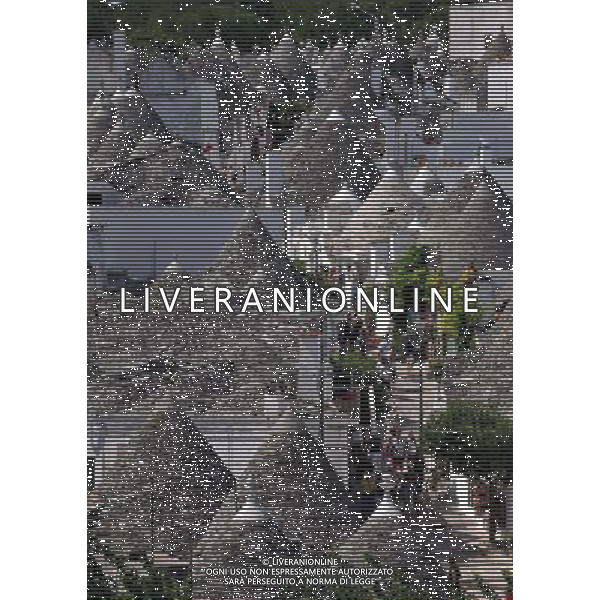 (110812) ALBEROBELLO, Aug. 12, 2011 Photo taken on Aug. 10, 2011 shows the Trulli in Alberobello, southern Italy. Alberobello, the city of drystone dwellings known as trulli, is an exceptional example of vernacular architecture. The trulli are made of roughly worked limestone boulders collected from neighbouring fields. Characteristically, they feature pyramidal, domed or conical roofs built up of corbelled limestone slabs. UNESCO inscribed the Trulli of Alberobello in the World Heritage List in 1996. (/Wang Qingqin) AG ALDO LIVERANI S A S ONLY ITALY