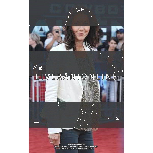 Julia Bradbury attending The UK Premiere of Cowboys And Aliens, O2 Arena, London. 11th August 2011