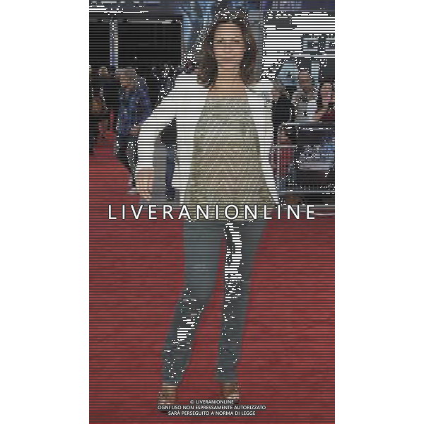 Julia Bradbury arriving at the UK premiere of \'Cowboys And Aliens\' at the O2 Arena, North Greenwich, London 11 August 2011. Picture by Can Nguyen/LFI