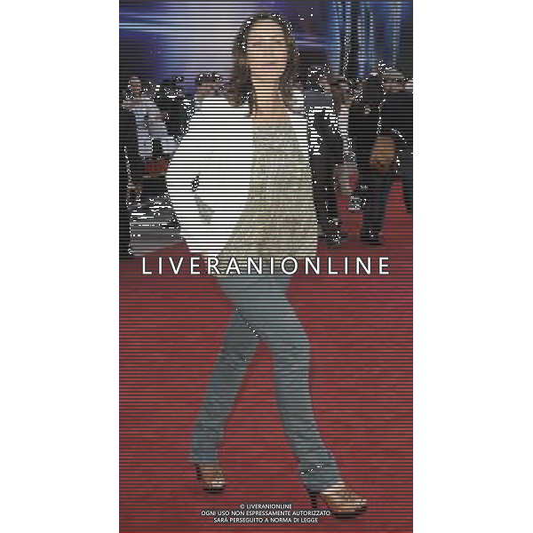 Julia Bradbury arriving at the UK premiere of \'Cowboys And Aliens\' at the O2 Arena, North Greenwich, London 11 August 2011. Picture by Can Nguyen/LFI