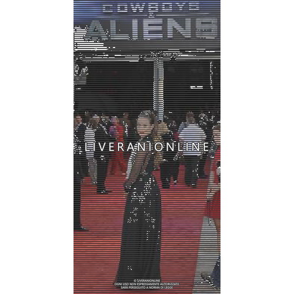 Olivia Wilde arriving at the UK premiere of \'Cowboys And Aliens\' at the O2 Arena, North Greenwich, London 11 August 2011. Picture by Can Nguyen/LFI