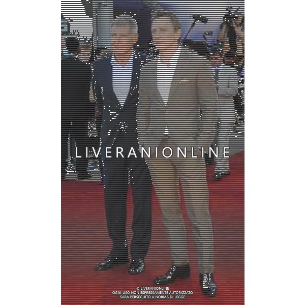 Harrison Ford and Daniel Craig arriving at the UK premiere of \'Cowboys And Aliens\' at the O2 Arena, North Greenwich, London 11 August 2011. Picture by Can Nguyen/LFI