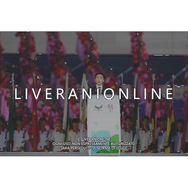 (110812) -- SHENZHEN, Aug. 12, 2011 () -- Wang Rong, vice president of the Organizing Committee of the 26th Summer Universiade, addresses the opening ceremony of the 26th Summer Universiade in Shenzhen, a city of south China\'s Guangdong Province, on Aug. 12, 2011. (/Guo Yong)(kh)