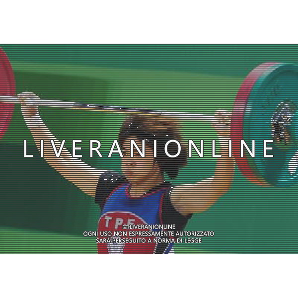 (110814) -- SHENZHEN, Aug. 14, 2011 () -- Hsu Shuching of Chinese Taipei competes during the women\'s 53KG weightlifting at the 26th Summer Universiade in Shenzhen, a city of south China\'s Guangdong Province, Aug. 14, 2011. Hsu got the silver medal of the event with 207KG. (/Wang Song) (bxf)