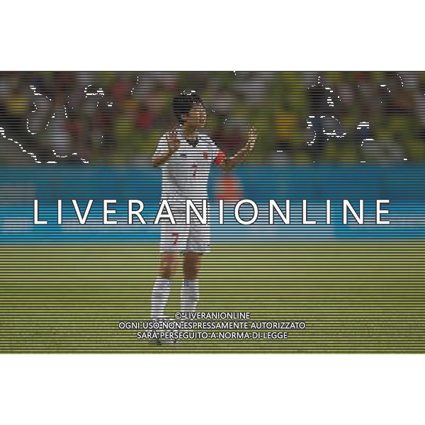(110813) -- SHENZHEN, Aug. 13, 2011 () -- Bi Yan of China reacts during the group A women\'s football match against Canada at the 26th Summer Universiade in Shenzhen, a city of south China\'s Guangdong Province, Aug. 13, 2011. China won 1-0. (/Liao Yujie)(lm)