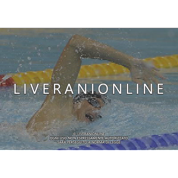 (110815) -- SHENZHEN, Aug. 15, 2011 () -- Michael Klueh of the United States competes during the men\'s 800m freetyle final of swimming at the 26th Summer Universiade in Shenzhen, a city of south China\'s Guangdong Province, Aug. 15, 2011. Klueh claimed the gold of the event with a time of 7 minutes 52.31 seconds. (/Liang Xu)