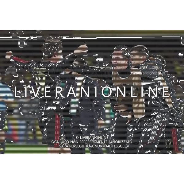 (110814) -- CARTAGENA, Aug. 14, 2011 () -- Mexico\'s soccer players celebrate after winning the quarterfinals against Columbia at the U-20 World Championship in Cartagena, Colombia, on Aug. 13, 2011. (/Str) (rc)
