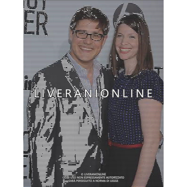 HOLLYWOOD, CA - AUGUST 16: Rich Sommer, Virginia Donohoe attend the Los Angeles premiere of \'Our Idiot Brother\' at ArcLight Hollywood on August 16, 2011 in Hollywood, California.