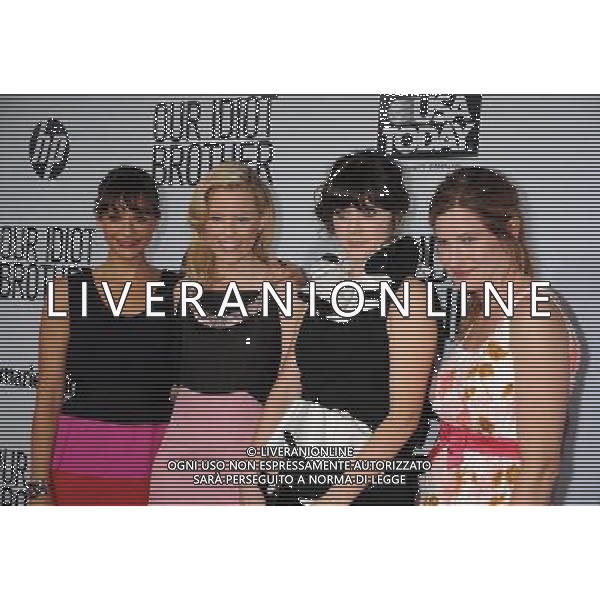 HOLLYWOOD, CA - AUGUST 16: Rashida Jones, Elizabeth Banks, Zooey Deschanel, Kathryn Hahn attend the Los Angeles premiere of \'Our Idiot Brother\' at ArcLight Hollywood on August 16, 2011 in Hollywood, California.