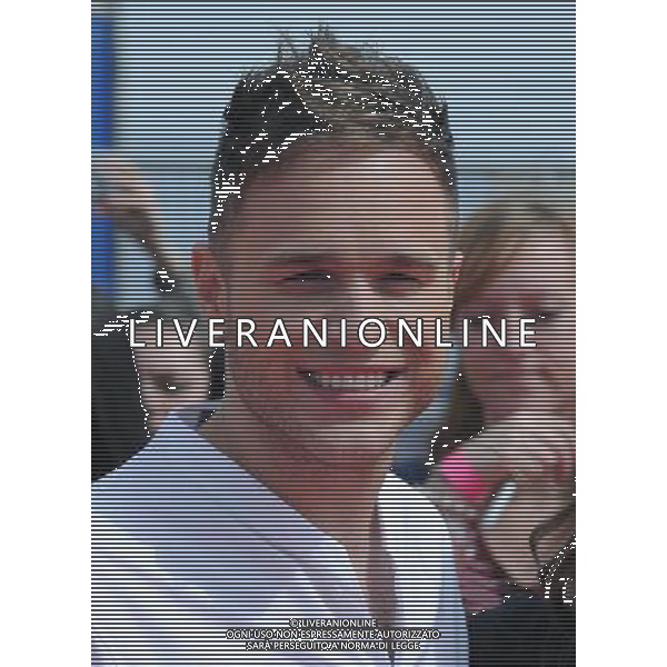 Picture Shows: Olly Murs arriving for the X-Factor Press Launch at the O2 Arena, Greenwich Peninsula, London, on Wednesday August 17, 2011. .