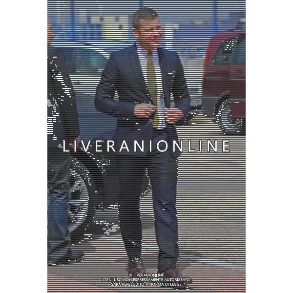 Picture Shows: Dermot O\'Leary arriving for the X-Factor Press Launch at the O2 Arena, Greenwich Peninsula, London, on Wednesday August 17, 2011. .