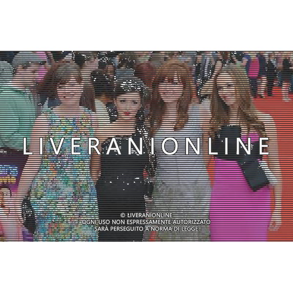 Clair Meek and Hannah Tointon attending The World Premiere of The Inbetweeners The Movie, Vue Leicester Square, London. 16th August 2011