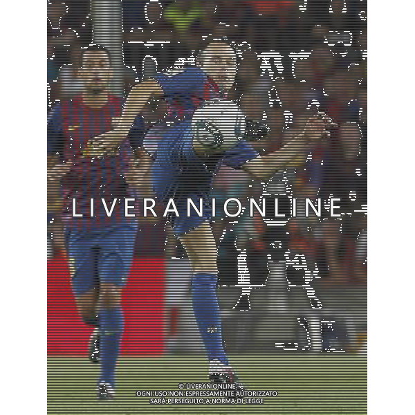 FC Barcelona\'s Andres Iniesta during Spanish Supercup 2nd match.August 17,2011. Photo: Acero / Alter / ALFAQUI Photo: Acero / Alter / ALFAQUI