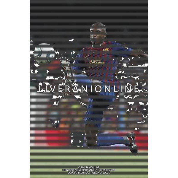 FC Barcelona\'s Eric Abidal during Spanish Supercup 2nd match.August 17,2011. Photo: Acero / Alter / ALFAQUI Photo: Acero / Alter / ALFAQUI