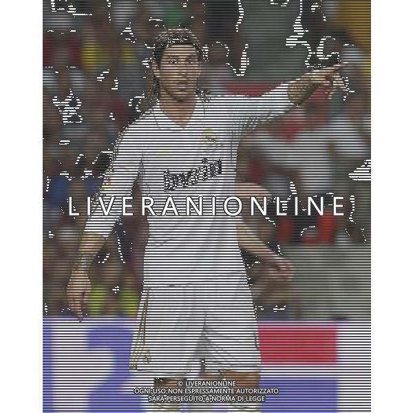 Real Madrid\'s Sergio Ramos during Spanish Supercup 2nd match.August 17,2011. Photo: Acero / Alter / ALFAQUI Photo: Acero / Alter / ALFAQUI