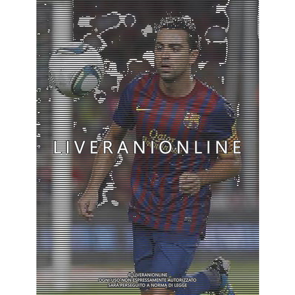 FC Barcelona\'s Xavi Hernandez during Spanish Supercup 2nd match.August 17,2011. Photo: Acero / Alter / ALFAQUI Photo: Acero / Alter / ALFAQUI