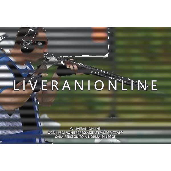 (110818) -- SHENZHEN, Aug. 18, 2011 () -- Simone Lorenzo Prosperi of Italy competes during men\'s trap of shotgun at the 26th Summer Universiade in Shenzhen, a city of south China\'s Guangdong Province, on Aug. 18, 2011. (/Lin Yiguang)(wx)