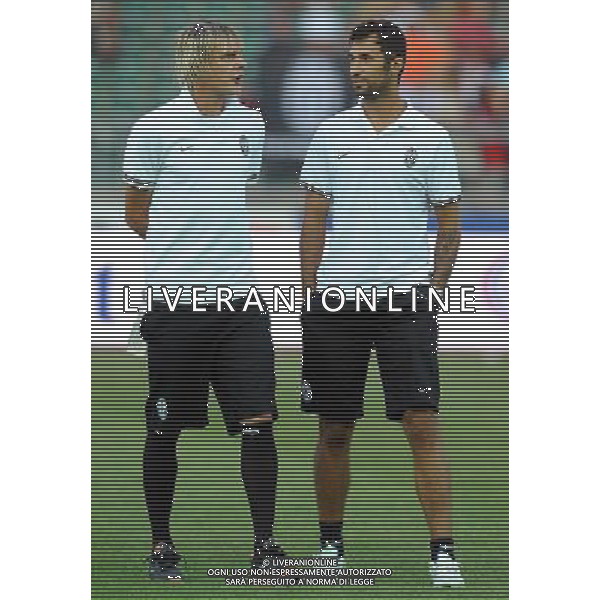 Trofeo TIM 2011 Bari - 18.08.2011 Inter-Milan-Juventus Nella Foto:Mirko Vucinic-Milos Krasic /Ph.Vitez-Ag. Aldo Liverani