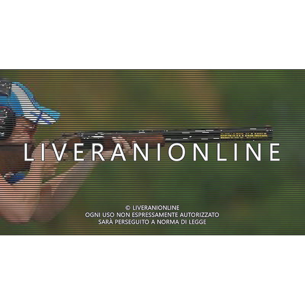 (110819) -- SHENZHEN, Aug. 19, 2011 () -- Juho Hannonen of Finland shoots during men\'s trap of shotgun at the 26th Summer Universiade in Shenzhen, a city of south China\'s Guangdong Province, on Aug. 19, 2011. Men\'s trap entered its second day match Friday. (/Lin Yiguang)(wx)