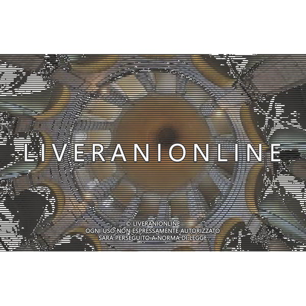 (110819) -- ROME, Aug. 19, 2011 () -- Photo taken on Aug. 17, 2011 shows the inner view of the baptistry at the Duomo Square (Piazza del Duomo) in Pisa, central Italy. Standing in a large green expanse, Piazza del Duomo houses a group of monuments well-known all over the world. The four masterpieces of medieval architecture, the cathedral, the baptistry, the campanile (the \'Leaning Tower\') and the cemetery had a great influence on monumental art in Italy from the 11th to the 14th century. The UNESCO inscribed the Piazza del Duomo of Pisa in the World Heritage List in 1987. (/Wang Qingqin) (yc)