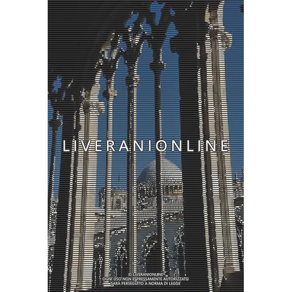 (110819) -- ROME, Aug. 19, 2011 () -- Photo taken on Aug. 17, 2011 shows a view of the cemetery at the Duomo Square (Piazza del Duomo) in Pisa, central Italy. Standing in a large green expanse, Piazza del Duomo houses a group of monuments well-known all over the world. The four masterpieces of medieval architecture, the cathedral, the baptistry, the campanile (the \'Leaning Tower\') and the cemetery had a great influence on monumental art in Italy from the 11th to the 14th century. The UNESCO inscribed the Piazza del Duomo of Pisa in the World Heritage List in 1987. (/Wang Qingqin) (yc)