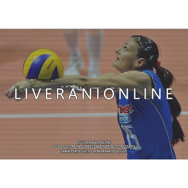(110819) -- HONG KONG, Aug. 19, 2011 () -- Antonella Del Core of Italy competes during the Group J match of the women\'s World Grand Prix Hong Kong session between Italy and Peru at Hong Kong Coliseum in Hong Kong, south China, Aug. 19, 2011. Italy won 3-0. (/Lo Ping Fai)