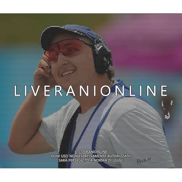 (110819) -- SHENZHEN, Aug. 19, 2011 () -- Marco Panizza of Italy reacts during men\'s trap of shotgun at the 26th Summer Universiade in Shenzhen, a city of south China\'s Guangdong Province, on Aug. 19, 2011. Marco Panizza won the gold medal with a total score of 146. (/Lin Yiguang)(wx)
