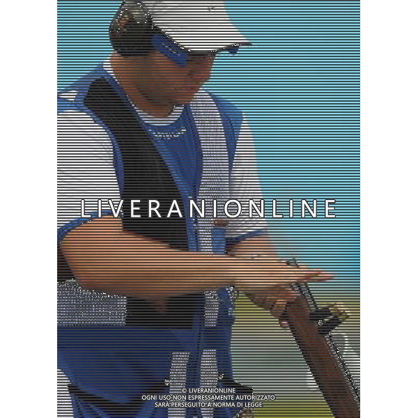 (110819) -- SHENZHEN, Aug. 19, 2011 () -- Andrea Miotto of Italy competes during men\'s trap team event of shotgun at the 26th Summer Universiade in Shenzhen, a city of south China\'s Guangdong Province, on Aug. 19, 2011. Italy won the gold medal in the event. (/Lin Yiguang)(wx)