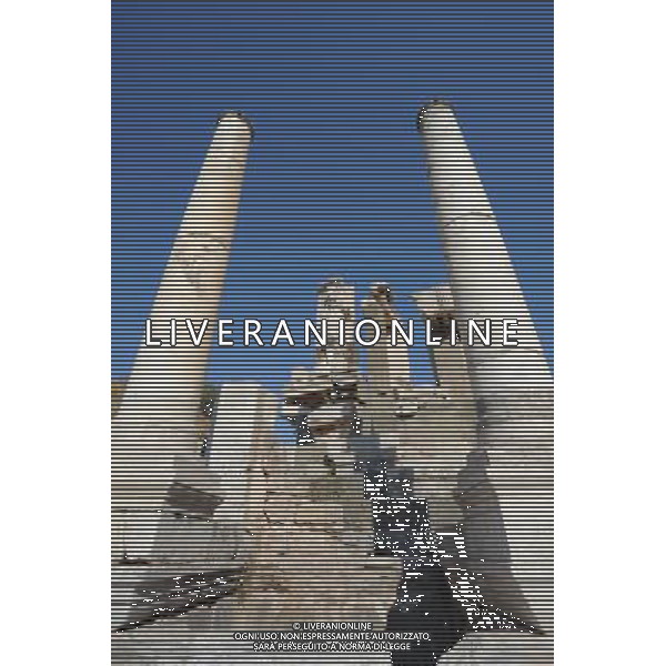 (110819) -- IZMIR, Aug. 19, 2011 () -- Photo taken on Aug. 18, 2011 shows the Memmius Monument in Ephesus, Turkey. Ephesus (Ancient Greek Ephesos, Turkish Efes) was an ancient Greek city, and later a major Roman city, near present-day Selcuk, Izmir Province, Turkey. It is one of the biggest and best-preserved Roman cities in the world. In the Roman period, it was for many years the second largest city of the Roman Empire, ranking behind Rome, the empire\'s capital. Ephesus had a population of more than 250,000 in the 1st century BC, which also made it the second largest city in the world. (/Ma Yan) (yc)