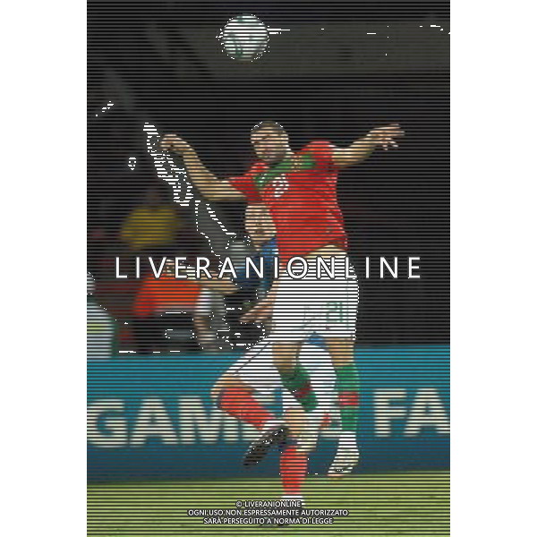 (110818) -- MEDELLIN, Aug. 18, 2011 () -- Fontaine (back) of France fights for the ball with Rafael Lopes of Portugal during the semifinal of the FIFA World Cup U20 at the Atanasio Gorardot stadium, in Medellin, Colombia, on Aug. 17, 2011. (/Str) (ce)