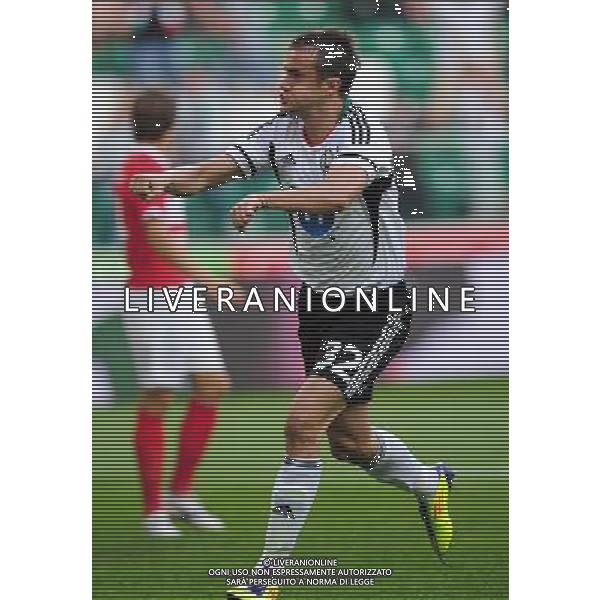 WARSZAWA 18.08.2011 PILKA NOZNA FAZA PLAY OFF LIGI EUROPEJSKIEJ LEGIA WARSZAWA SPARTAK MOSKWA NZ MIROSLAV RADOVIC RADOSC BRAMKA FOT MAREK BICZYK PRZEGLAD SPORTOWY NEWSPIX.PL UEFA EUROPA LEAGUE QUALIFICATION SEASON 2011/2012 LEGIA WARSAW v SPARTAK MOSCOV --- Newspix.pl *** Local Caption *** www.newspix.pl mail us: info@newspix.pl call us: 0048 022 23 22 222 --- Polish Picture Agency by Ringier Axel Springer Poland