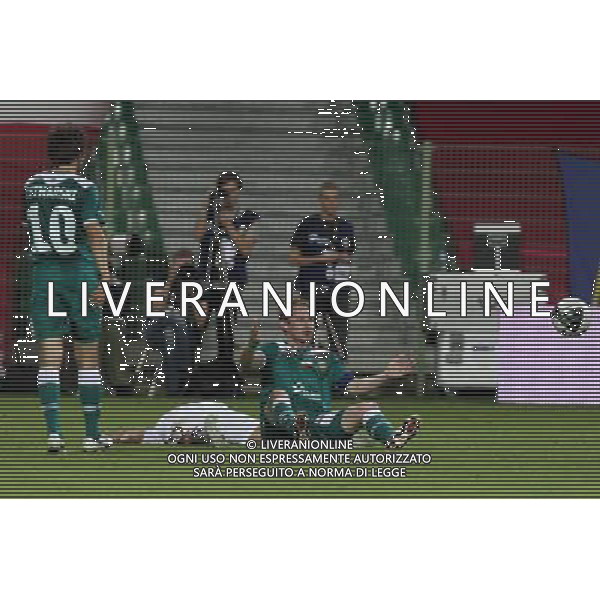18.08.2011 WROCLAW , UL OPOROWSKA . PILKA NOZNA , UEFA LIGA EUROPA 2011/12, LIGA EUROPEJSKA, LIGA EUROPY, CZWARTA RUNDA KWALIFIKACYJNA , MECZ WKS SLASK WROCLAW - RAPID BUKARESZT , FOOTBALL , UEFA EUROPA LEAGUE , FOURTH QUALIFYING ROUND GAME MATCH BETWEEN WKS SLASK WROCLAW - RAPID BUCHAREST NZ SEBASTIAN MILA (P) FOT. CYFRASPORT/NEWSPIX.PL --- Newspix.pl *** Local Caption *** www.newspix.pl mail us: info@newspix.pl call us: 0048 022 23 22 222 --- Polish Picture Agency by Ringier Axel Springer Poland