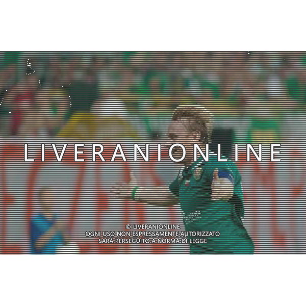 18.08.2011 WROCLAW STADION OPOROWSKA PILKA NOZNA LIGA EUROPY 4 RUNDA KWALIFIKACYJNA SEZON 2011/2012 FOOTBALL UEFA EUROPA LEAGUE 4TH QUALIFYING ROUND SEASON 2011/2012 WKS SLASK WROCLAW - FC RAPID BUKARESZT (WKS SLASK WROCLAW VS. RAPID BUCURESTI) N/Z SEBASTIAN MILA RADOSC GOL FOT PAWEL ANDRACHIEWICZ / PRESSFOCUS NEWSPIXPL --- Newspix.pl *** Local Caption *** www.newspix.pl mail us: info@newspix.pl call us: 0048 022 23 22 222 --- Polish Picture Agency by Ringier Axel Springer Poland