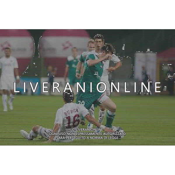 18.08.2011 WROCLAW STADION OPOROWSKA PILKA NOZNA LIGA EUROPY 4 RUNDA KWALIFIKACYJNA SEZON 2011/2012 FOOTBALL UEFA EUROPA LEAGUE 4TH QUALIFYING ROUND SEASON 2011/2012 WKS SLASK WROCLAW - FC RAPID BUKARESZT (WKS SLASK WROCLAW VS. RAPID BUCURESTI) N/Z OVIDIU BURCA ROK ELSNER FOT PAWEL ANDRACHIEWICZ / PRESSFOCUS NEWSPIXPL --- Newspix.pl *** Local Caption *** www.newspix.pl mail us: info@newspix.pl call us: 0048 022 23 22 222 --- Polish Picture Agency by Ringier Axel Springer Poland