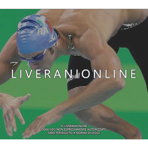 (110819) -- SHENZHEN, Aug. 19, 2011 () -- Lucio Spadaro of Italy competes during the men\'s 50m freestyle final of swimming at the 26th Summer Universiade in Shenzhen, a city of south China\'s Guangdong Province, Aug. 19, 2011. Lucio Spadaro won the gold with 22.30 seconds. (/Chen Jianli)(lm)