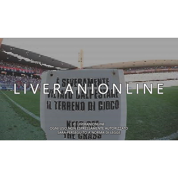 Coppa Italia TIM Cup 2011/2012 3° Turno Eliminatorio Genova - 20.08.2011 Genoa-Nocerina Nella Foto:Cartello campo stadio vietato calpestare il campo /Ph.Vitez-Ag. Aldo Liverani