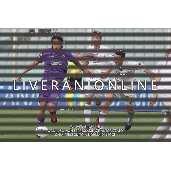 FIRENZE, 21 AGOSTO 2011 COPPA ITALIA TIM CUP 2011 2012 FIORENTINA CITTADELLA NELLA FOTO: JOVETIC E GASPARETTO FOTO STEFANO D\'ERRICO/AG. ALDO LIVERANI S.A.S.