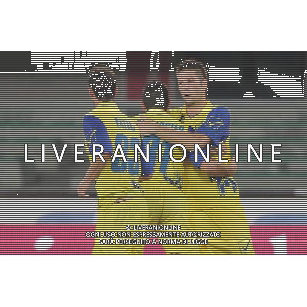 CHIEVO VERONA-LIVORNO COPPA ITALIA TIM 21/08/2011 NELLA FOTO ESULTANZA CHIEVO AG ALDO LIVERANI