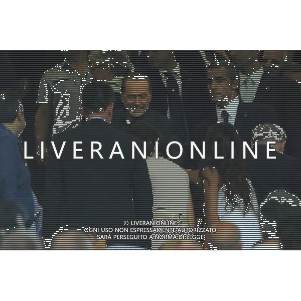 Trofeo Luigi Berlusconi Milano 21-08-2011 Milan - Juventus nella foto: Berlusconi in tribuna foto Roberto Garavaglia - ag. Aldo Liverani sas