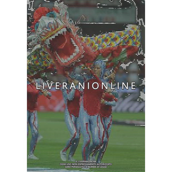 Trofeo Luigi Berlusconi 2011 Milano - 21.08.2011 Milan-Juventus Nella Foto:coreografia supercoppa /Ph.Vitez-Ag. Aldo Liverani