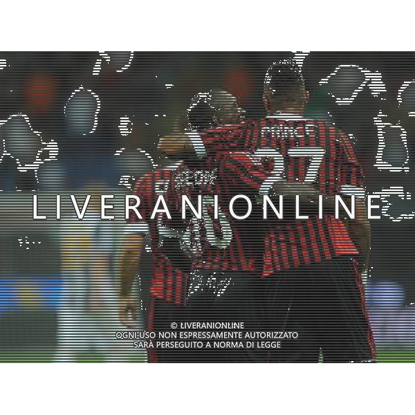 Trofeo Luigi Berlusconi 2011 Milano - 21.08.2011 Milan-Juventus Nella Foto: esultanza dopo il gol di clarence seedorf con prince boateng /Ph.Vitez-Ag. Aldo Liverani