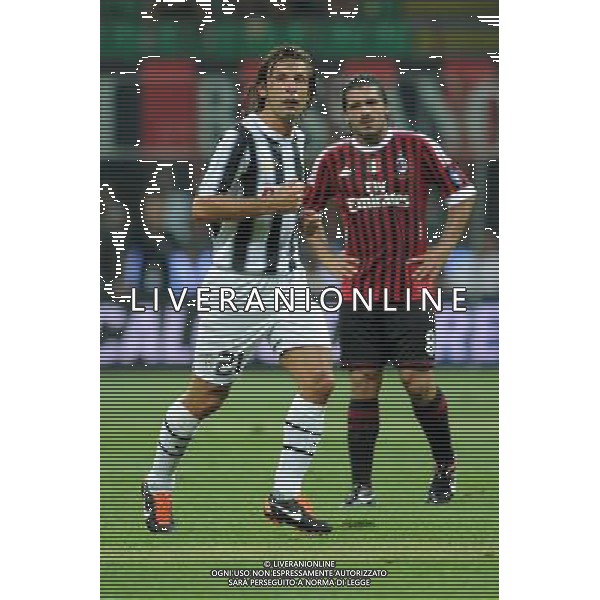 Trofeo Luigi Berlusconi Milano 21-08-2011 Milan - Juventus nella foto: Pirlo osservato da Gattuso foto Roberto Garavaglia - ag. Aldo Liverani sas