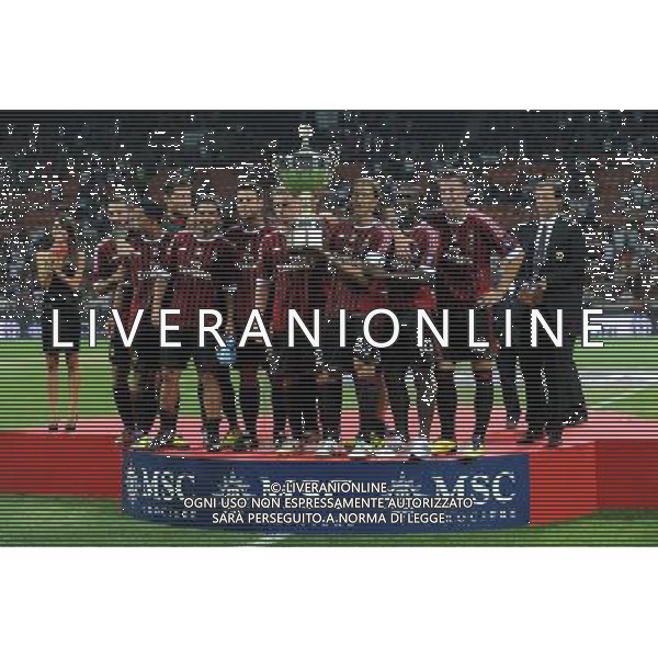 Trofeo Luigi Berlusconi Milano 21-08-2011 Milan - Juventus nella foto: premiazione Milan foto Roberto Garavaglia - ag. Aldo Liverani sas