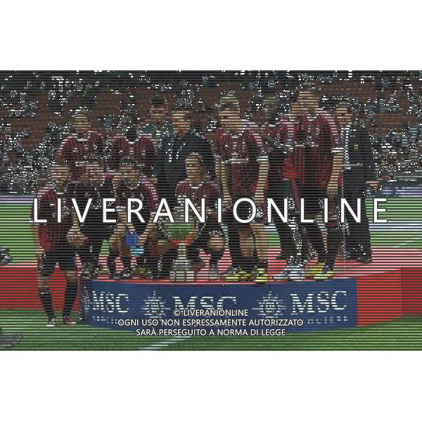 Trofeo Luigi Berlusconi Milano 21-08-2011 Milan - Juventus nella foto: premiazione Milan foto Roberto Garavaglia - ag. Aldo Liverani sas